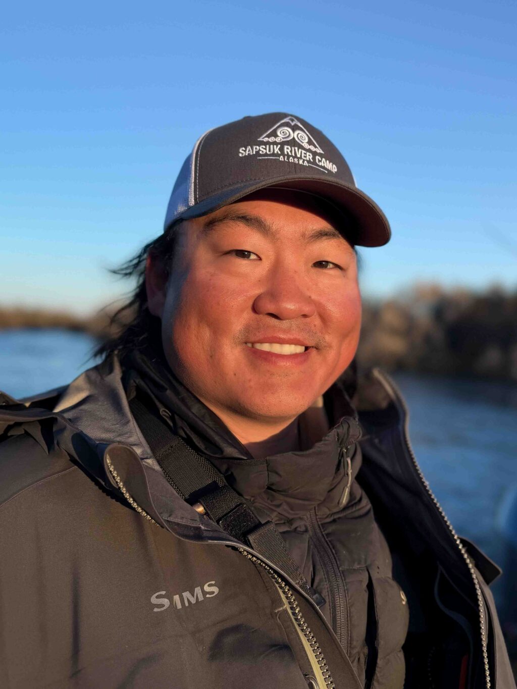 Sapsuk River Camp fly fishing guide, Marty Yi, enjoying time on the water.