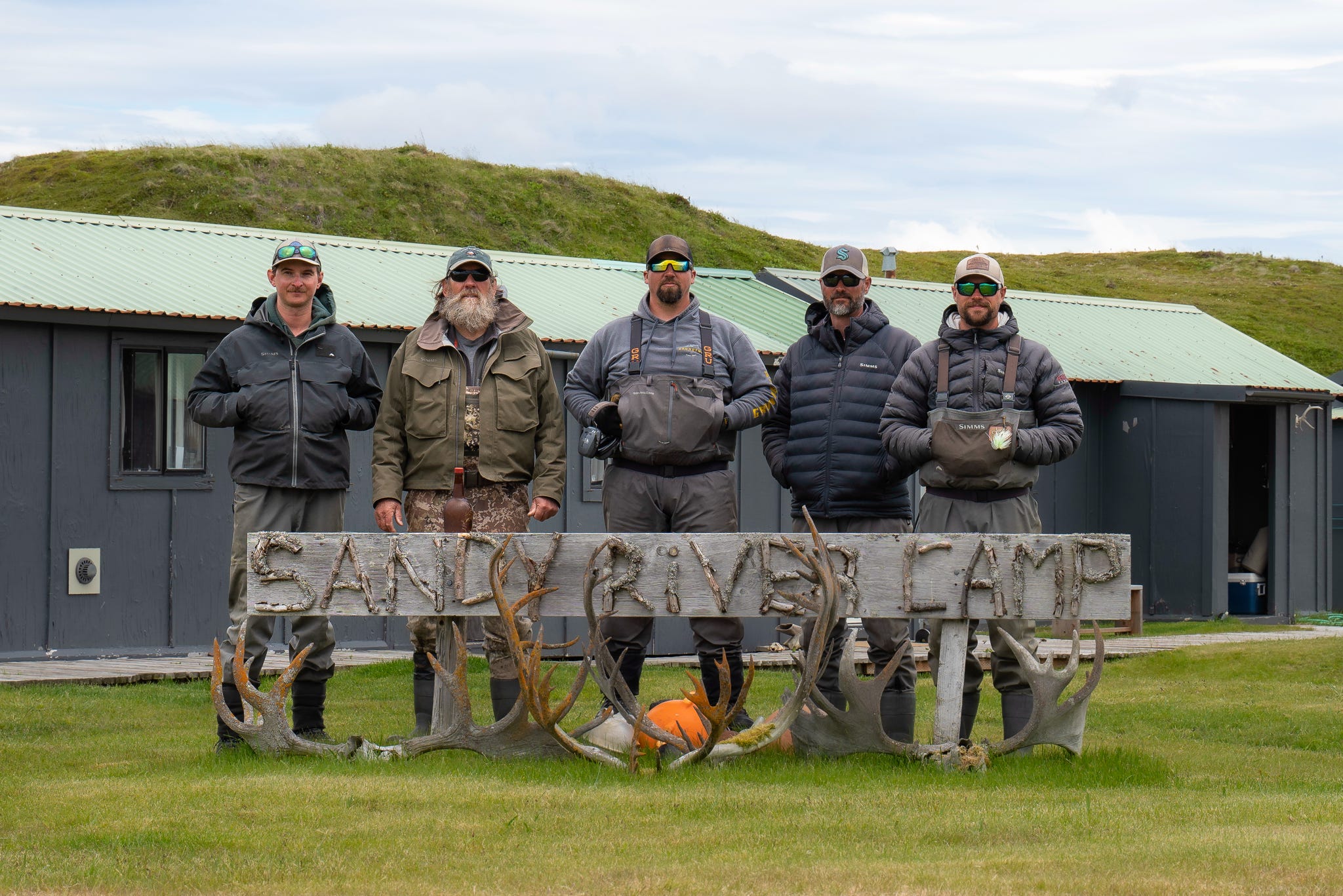 Fishing guides at Sandy River Camp in Alaska, ready to lead anglers on epic fly fishing adventures